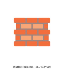 A stylish brick wall icon designed for interior design applications and architectural aesthetics.
