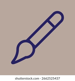 Diseño elegante del icono del cepillo para el trabajo del arreglo