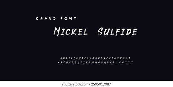 Stylish brush painted an uppercase vector letters, alphabet, typeface.