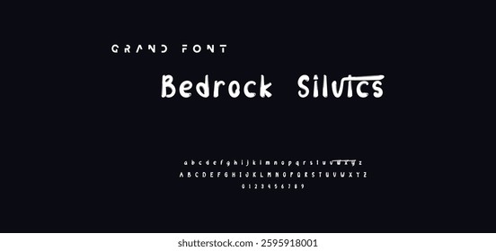 Stylish brush painted an uppercase vector letters, alphabet, typeface.