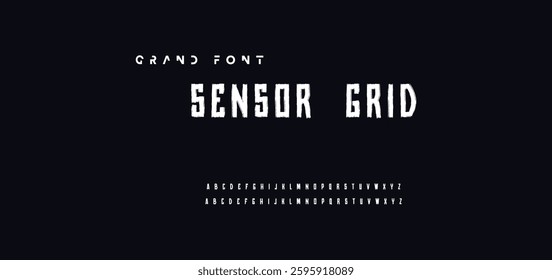 Stylish brush painted an uppercase vector letters, alphabet, typeface.