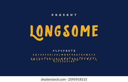 Stylish brush painted an uppercase vector letters, alphabet, typeface.