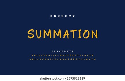 Stylish brush painted an uppercase vector letters, alphabet, typeface.