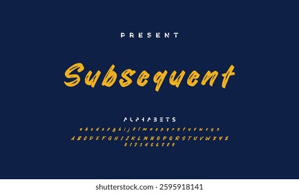 Stylish brush painted an uppercase vector letters, alphabet, typeface.