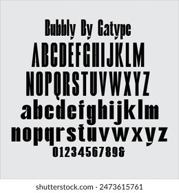 Elegante pantalla burbujeante con letras llamativas e impacto armonioso para formar un diseño tipográfico elegante único.

