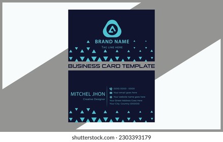 Stylish Business Card | Corporate Business Card | Clean Creative Art Business Card | Design Double-sided layout