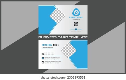 Stylish Business Card | Corporate Business Card | Clean Creative Art Business Card | Design Double-sided layout