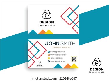 Stylish Business Card Design Template, Perfect Size, High Quality, Printable File, New Design