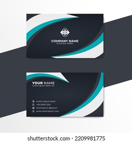 Elegante vector de diseño de tarjetas de visita. Plantilla de tarjeta de visita creativa