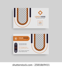 Stylish business card layout design with a minimalist and professional appeal