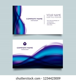 Stylish Business Card Template. Vector Illustration