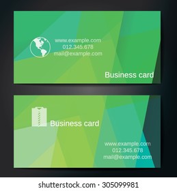 Stylish business cards with colorful straight stripes. Vector illustrations. 5 x 9 cm size.