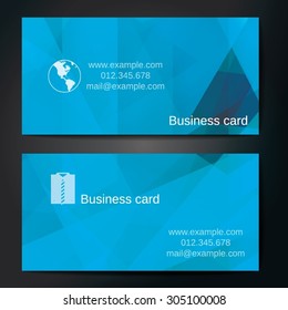 Stylish business cards with colorful straight stripes. Vector illustrations. 5 x 9 cm size.