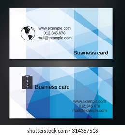 Stylish business cards with colorful straight stripes. Vector illustrations. 5 x 9 cm size.