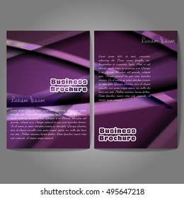 Stylish business cards with colorful stripes. Vector illustration. 5 x 9 cm size.
