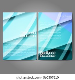Stylish business cards with colorful stripes. Vector illustration. 5 x 9 cm size.
