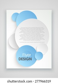 Stylish business flyer, template or brochure design.