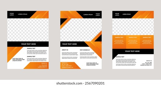 stylish business flyer template for promotional marketing. A4 design size