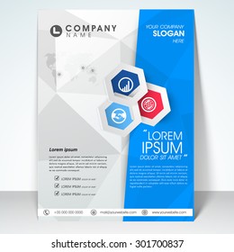 Stylish business infographic flyer, banner or template design for your company.