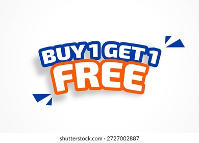 Elegante Comprar 1 Obtener 1 Gratis Venta Promo Fondo Diseño Vector