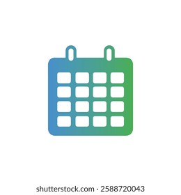 Stylish Calendar UI Icon Template Design