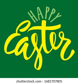 Stilvolle Kalligrafie des Ostertages. Kann als Grußkartendesign verwendet werden.