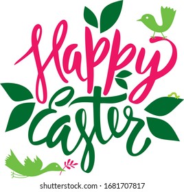 Stylish calligraphy of Easter Day. Can be used as greeting card design.