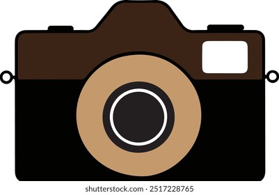 Stylish camera colorful vector and illustrator design