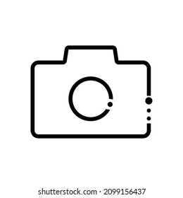 Stilvolles Kamerasymbol. Fotosymbol. Vektorgrafik.