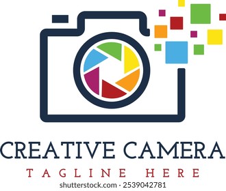 Stylish Camera Icon Vector for Photography and Creative Projects