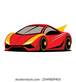 Stylish Car Illustration. Modern and Classic Vehicle Vector Design
