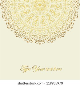 Stylish card with lace element