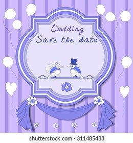 Stylish cards with decorative elements and flowers. Can be used for wedding invitations, birthday cards. Vintage design