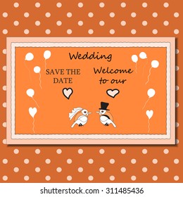 Stylish cards with decorative elements and flowers. Can be used for wedding invitations, birthday cards. Vintage design