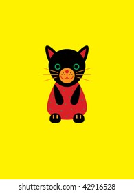 stylish cat card