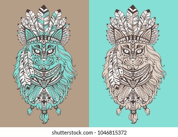 stylish cat shaman