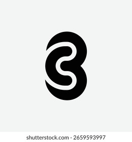 Stylish CB or BC monogram logo ideal for finance, investment, stock market, and business branding.