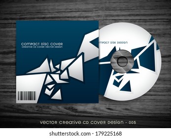 Stylish Cd Cover Vector Design Art