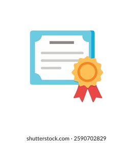 Stylish Certificate Seal Icon for Recognition