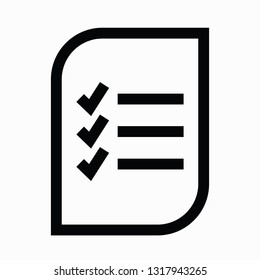 Stylish checklist icon. Vector icon.Stylish checklist icon. Vector icon.