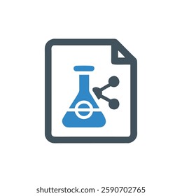 Stylish Chemistry Symbol Icon for Chemistry