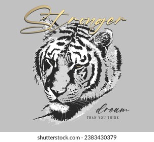 Diseño elegante de texto elegante e ilustraciones vectoriales de impresión de papel para gráficos de moda, estampados de camisetas, afiches, pegatinas, etc slogan leopardo con detalles de estropajo con camiseta de mujer