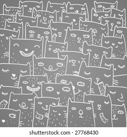 Stylish childish background in vector