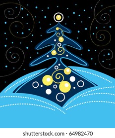 Stylish Christmas background