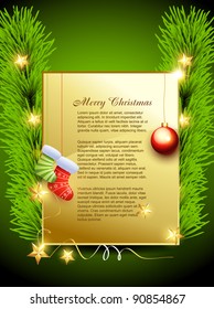 diseño elegante de navidad con espacio para tu texto