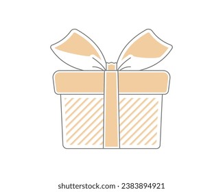 Elegantes cajas de regalo de Navidad (color plano)