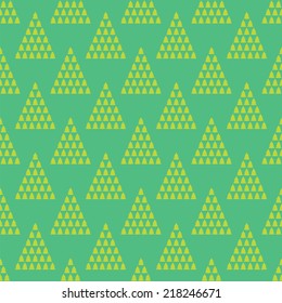 Stylish christmas tree pattern. Vector illustration