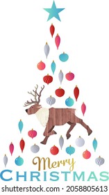 Elegante ilustración vectorial de árboles de navidad.