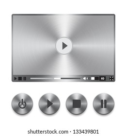 Stylish chrome steel player