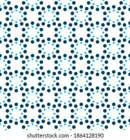 Stylish circle geometric on stripe polka dots monotone on white background seamless pattern vector for fashion fabric and prints